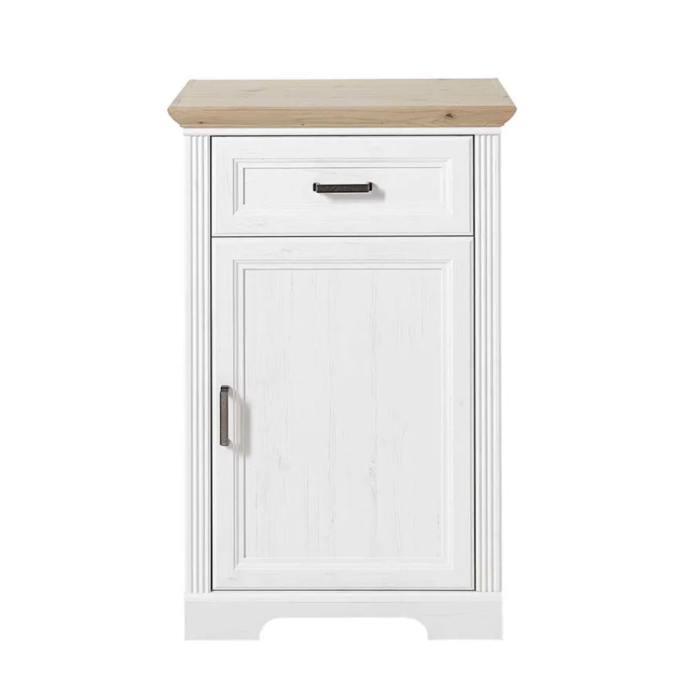 Wohnen 65x102x41 Schuhschrank im Landhaus Stil - Nurelcas