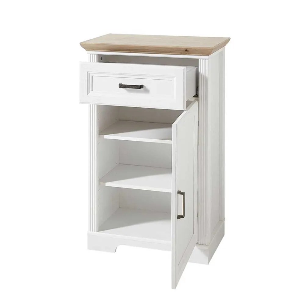 Wohnen 65x102x41 Schuhschrank im Landhaus Stil - Nurelcas