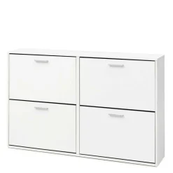 Wohnen 120x81x24 Schuhschrank mit 4 Klappen - Tudan