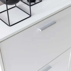 Wohnen 120x81x24 Schuhschrank mit 4 Klappen - Tudan