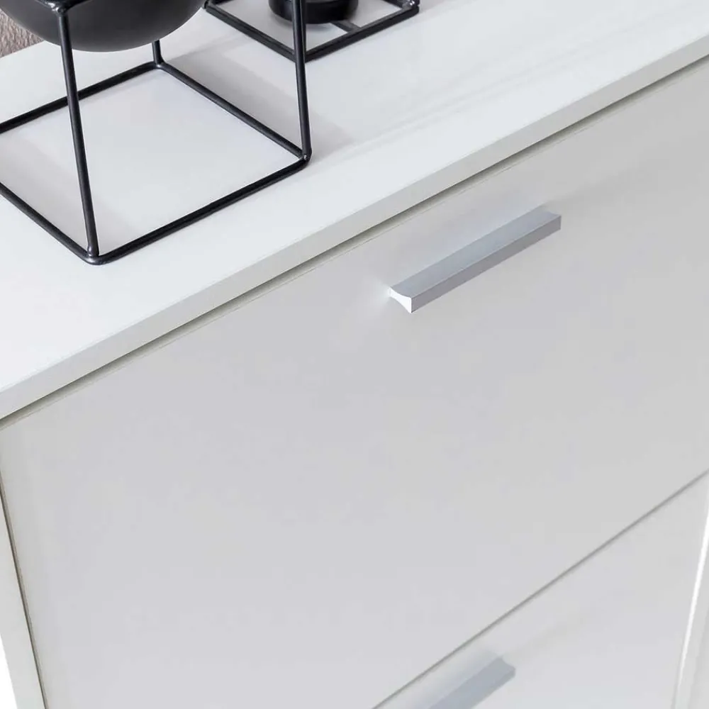 Wohnen 120x81x24 Schuhschrank mit 4 Klappen - Tudan