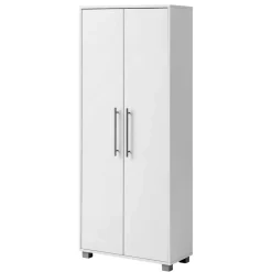 Wohnen 65x164x30 Schuhschrank mit Doppeltür in Weiß - Yoco