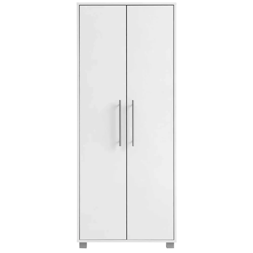 Wohnen 65x164x30 Schuhschrank mit Doppeltür in Weiß - Yoco