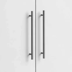 Wohnen 65x164x30 Schuhschrank mit Doppeltür in Weiß - Yoco