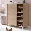 Wohnen 100x108x38 Schuhschrank mit Schiebetüren - Mavricara