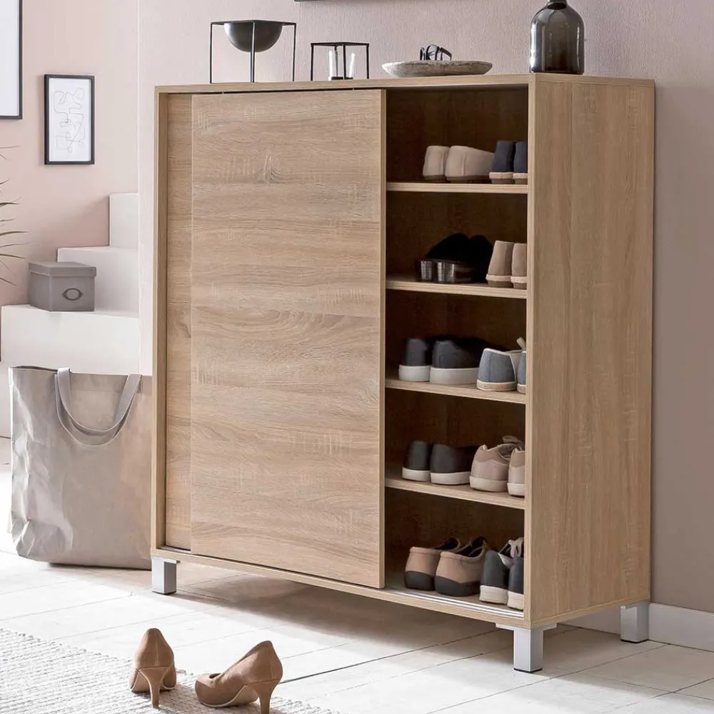 Wohnen 100x108x38 Schuhschrank mit Schiebetüren - Mavricara