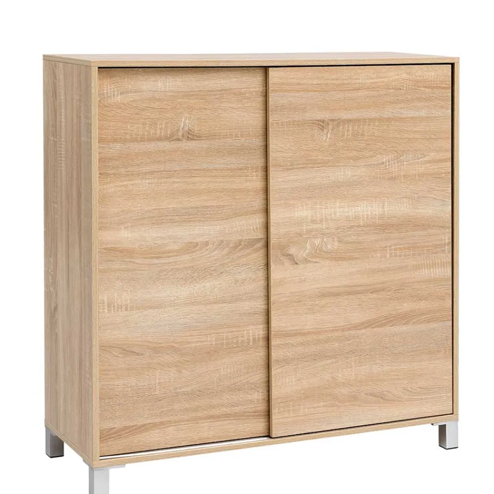 Wohnen 100x108x38 Schuhschrank mit Schiebetüren - Mavricara