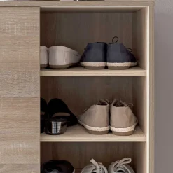 Wohnen 100x108x38 Schuhschrank mit Schiebetüren - Mavricara