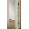 Wohnen Schuhschränke*63x180x35 Schuhschrank mit Seitenregal & Spiegeltür - Bizkaia
