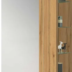 Wohnen 63x180x35 Schuhschrank mit Spiegeltür & Regal - Arjama