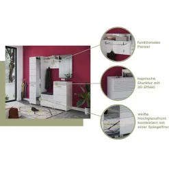 Wohnen 55x96x37 Schuhschrank mit Tür - Sumatra