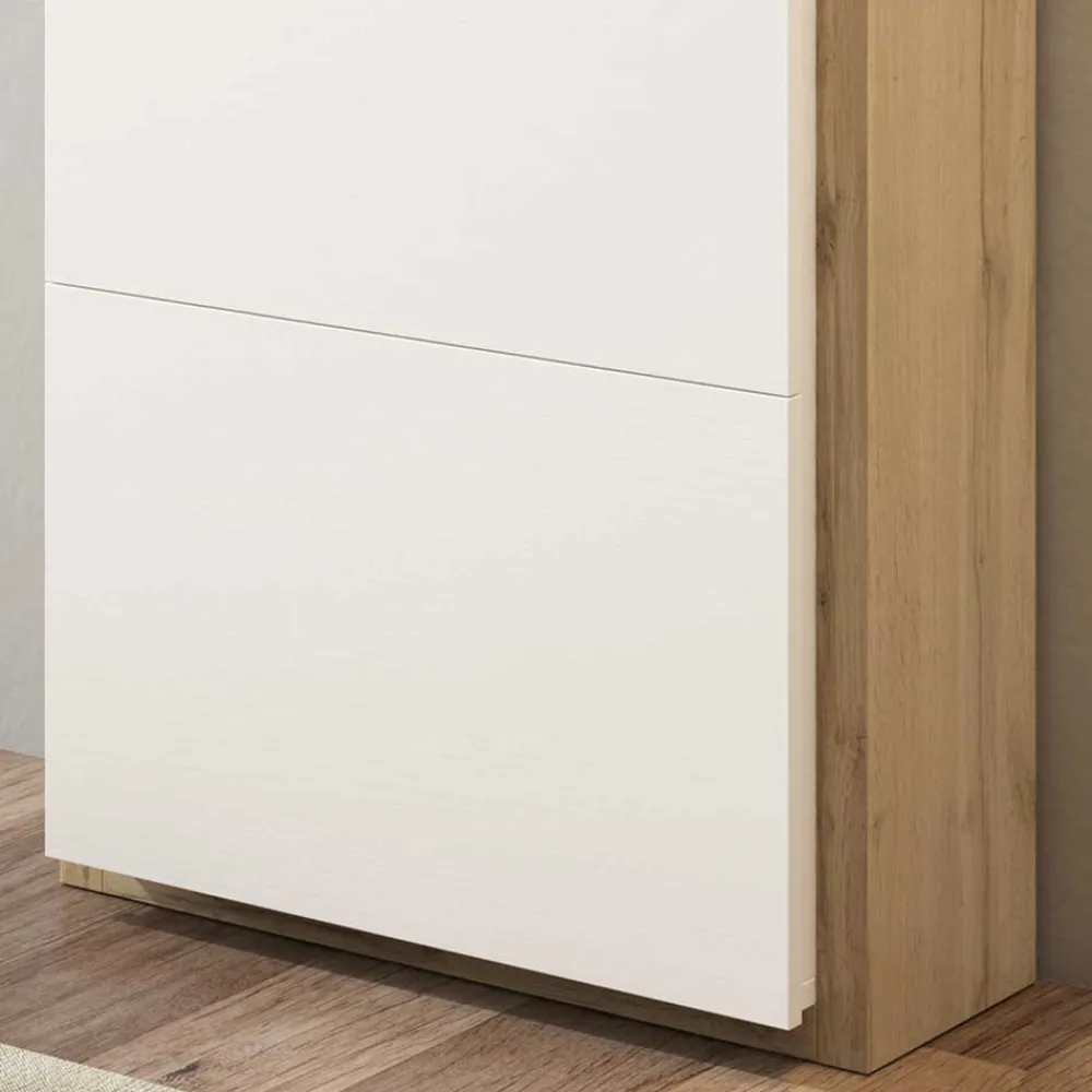 Wohnen 60x154x27 Schuhschrank mit vier Klappfächern - Cernal