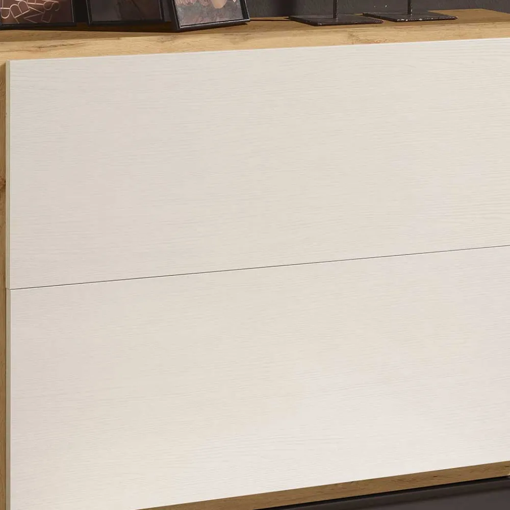 Wohnen 106x83x27 Schuhschrank mit zwei Schuhklappen - Sua