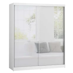 Wohnen 180x216x59 Schwebetürenschrank mit zwei Spiegeltüren - Jaines