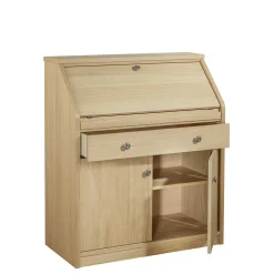 Wohnen Esszimmerschränke|Tische*88x101x44 Sekretär mit Eiche Furnier - Bruce