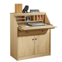 Wohnen Esszimmerschränke|Tische*88x101x44 Sekretär mit Eiche Furnier - Bruce