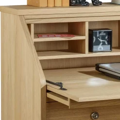 Wohnen Esszimmerschränke|Tische*88x101x44 Sekretär mit Eiche Furnier - Bruce