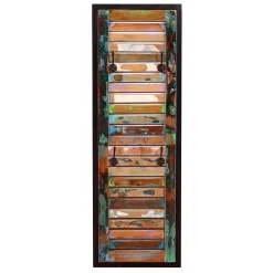 Wohnen Garderoben|Garderoben*33x99x8 Shabby Chic Garderobenpaneel mit 4 Haken - Vosbadus