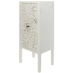 Wohnen Weiße Möbel|Shabby Chic Möbel*50x121x36 Shabby Chic Schrank mit Ornament Muster - Acacio