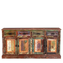 Wohnen Sideboards|Designermöbel*160x80x40 Shabby Chic Sideboard auf Sockel - Jamaica