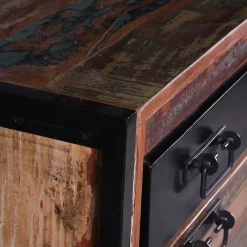 Wohnen Schuhschränke|Shabby Chic Möbel*80x96x40 Shabby Schuhschrank mehrfarbig - Ensley