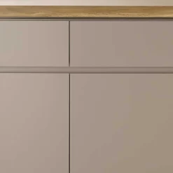 Wohnen 200x86x40 Sideboard Anrichte in Taupe & Akazie - Anja