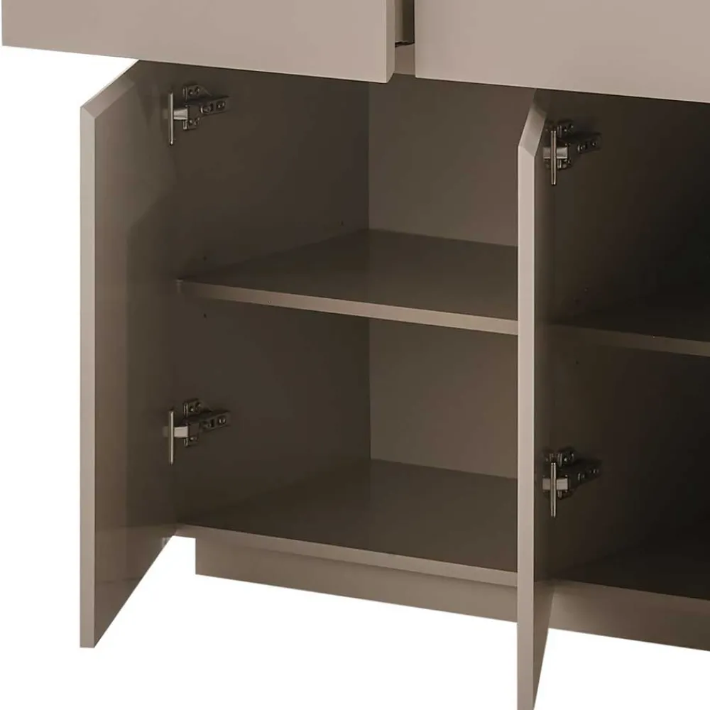 Wohnen 200x86x40 Sideboard Anrichte in Taupe & Akazie - Anja