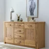 Wohnen 165x87x44 Sideboard in Asteiche auf Sockel - Zamron