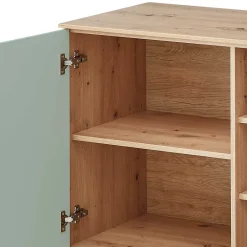 Wohnen 240x77x44 Sideboard in Graugrün und Wildeiche - Yoan