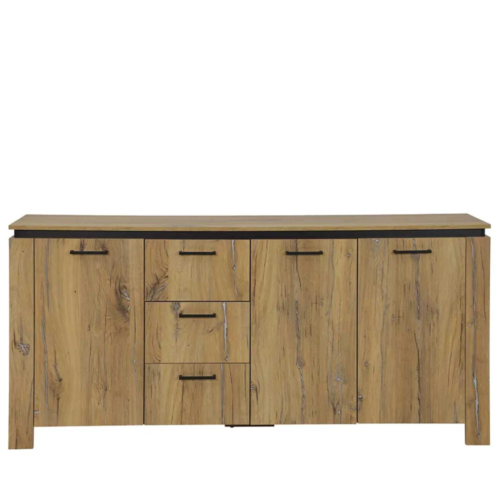 Wohnen 180x86x38 Sideboard in Zinneiche Optik - Traudarian