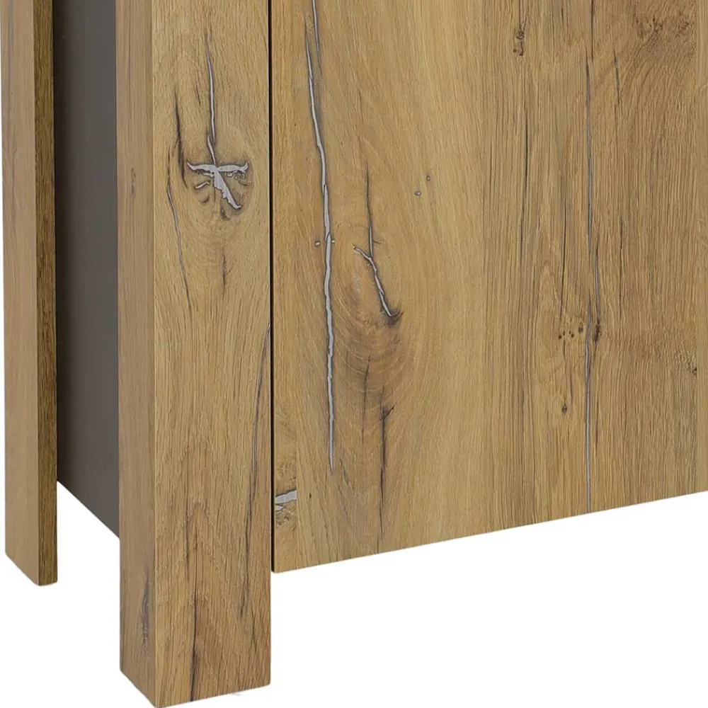 Wohnen 180x86x38 Sideboard in Zinneiche Optik - Traudarian