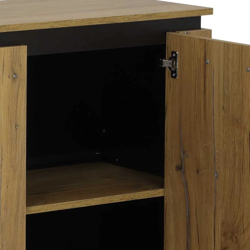 Wohnen 180x86x38 Sideboard in Zinneiche Optik - Traudarian