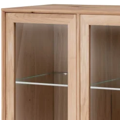 Wohnen 178x82x42 Sideboard mit Glastüren & LED Licht - Lamia