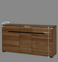 Wohnen 163x84x42 Sideboard mit Griffmulden - Sennya