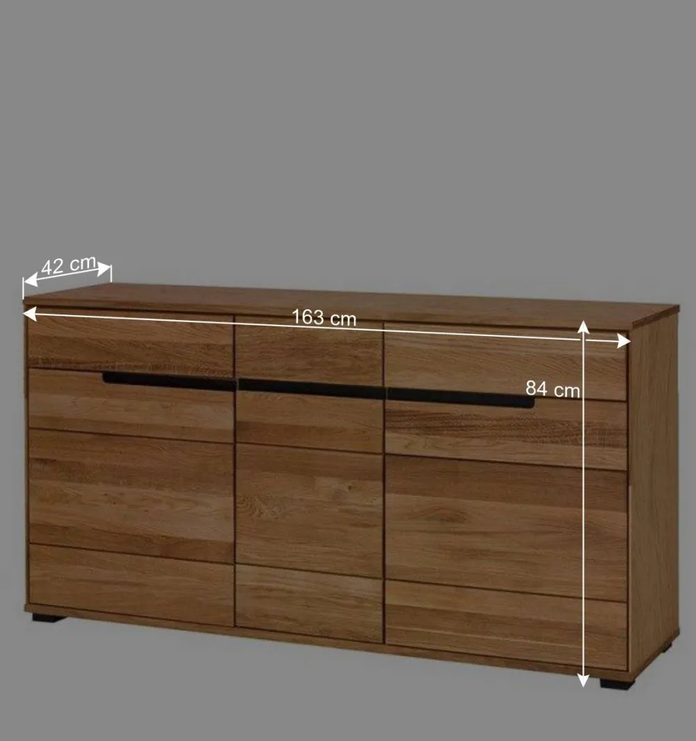 Wohnen 163x84x42 Sideboard mit Griffmulden - Sennya