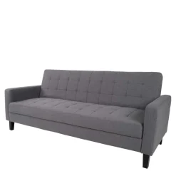 Wohnen 204x81x85 3-Sitzer Schlafsofa in Grau - Industry