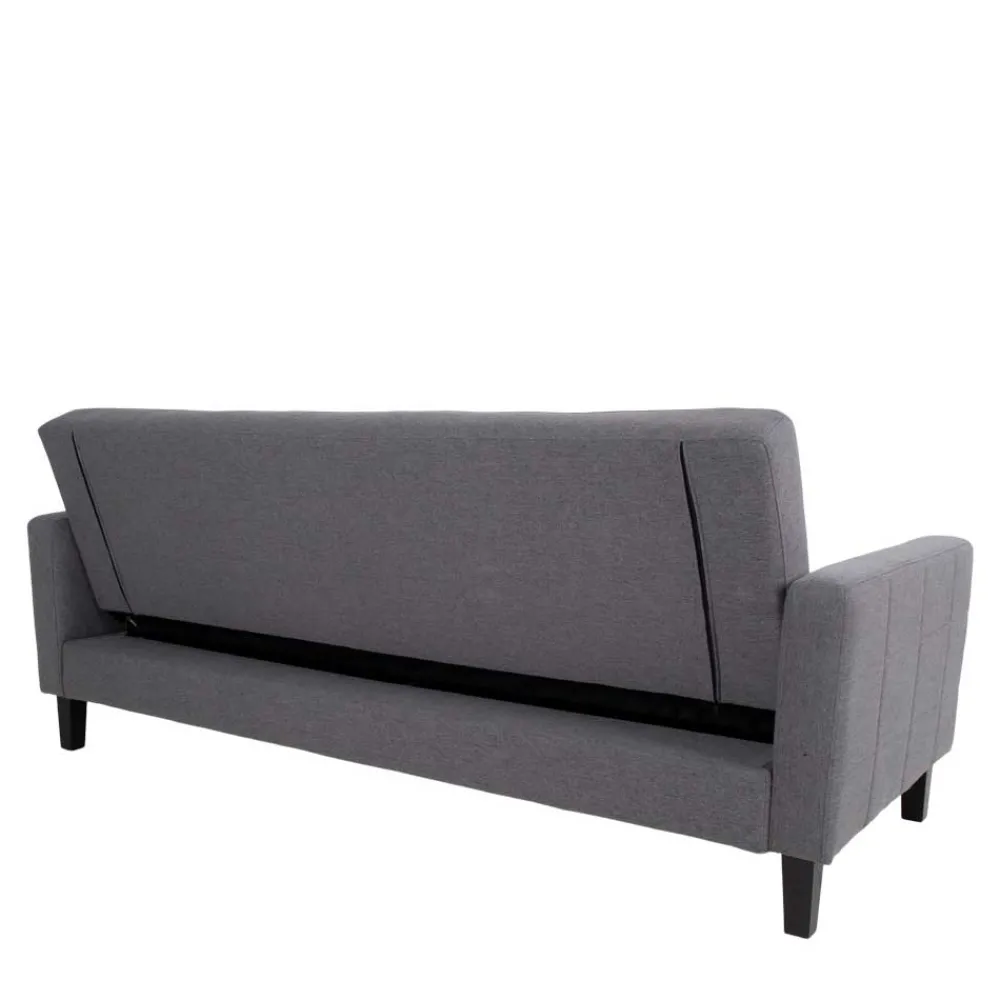 Wohnen 204x81x85 3-Sitzer Schlafsofa in Grau - Industry