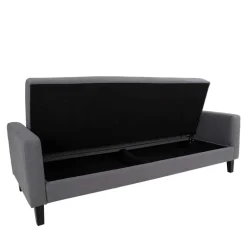 Wohnen 204x81x85 3-Sitzer Schlafsofa in Grau - Industry