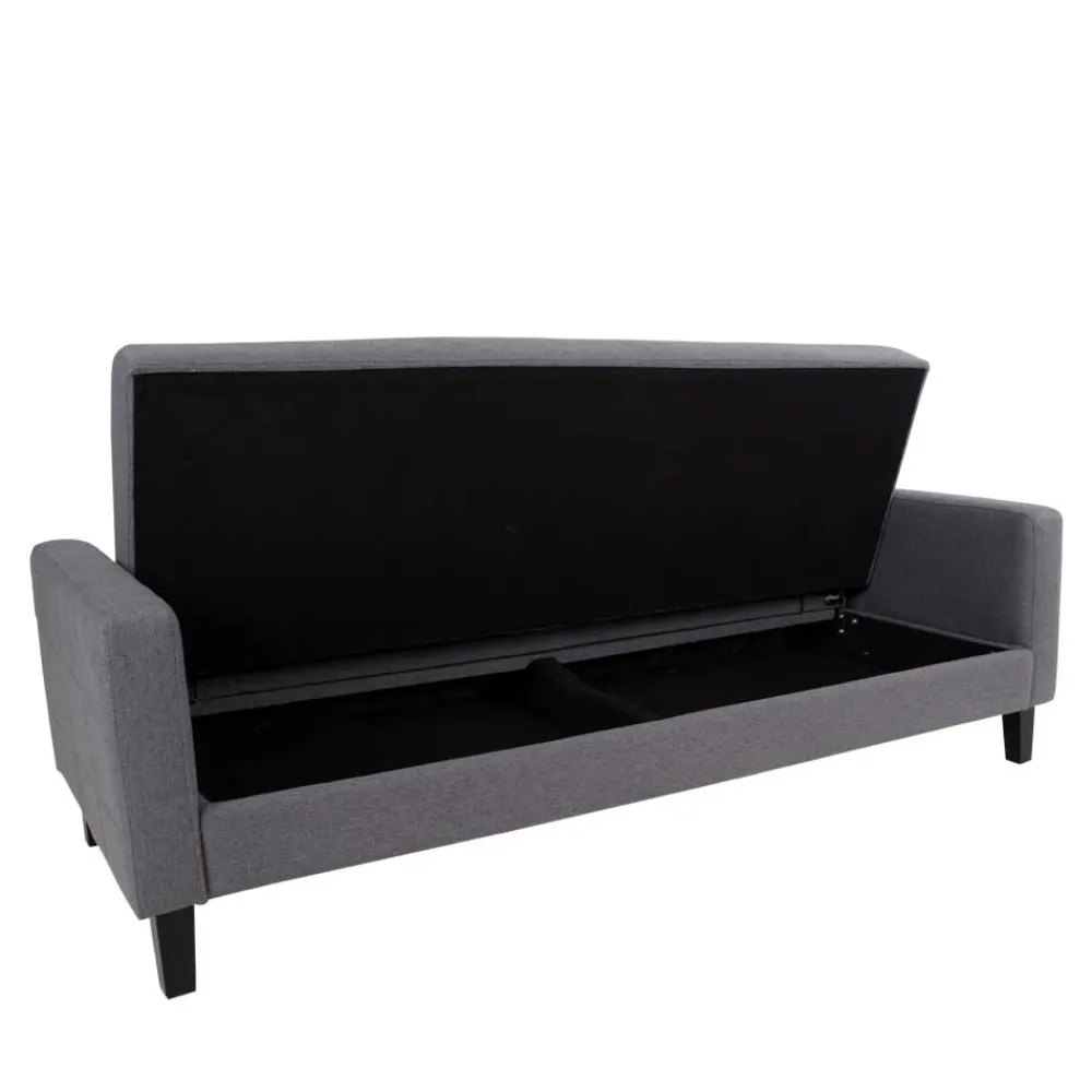 Wohnen 204x81x85 3-Sitzer Schlafsofa in Grau - Industry