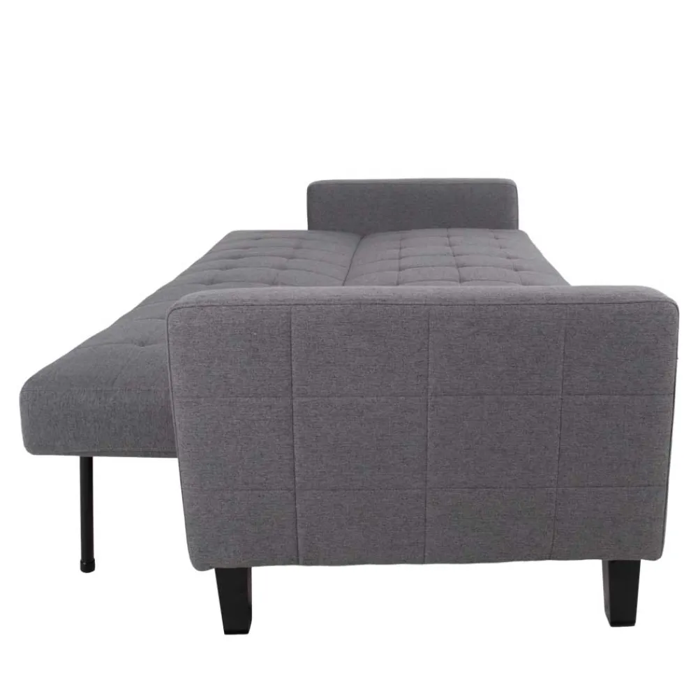 Wohnen 204x81x85 3-Sitzer Schlafsofa in Grau - Industry