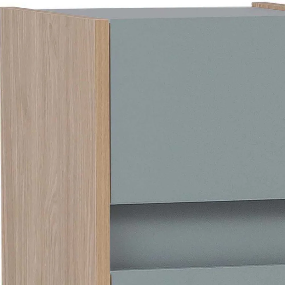 Wohnen 30x90x33 Skandi Bad Unterschrank in Hellblau - Settas