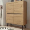 Wohnen 107x134x40 Skandi Highboard 4-türig - Olcian