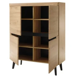 Wohnen 107x134x40 Skandi Highboard 4-türig - Olcian