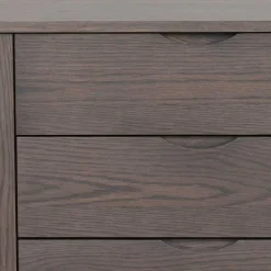 Wohnen 150x85x40 Skandi Sideboard in Eiche Dunkelbraun - Lomarios