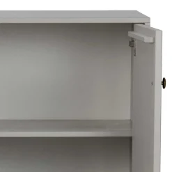 Wohnen 160x78x46 Skandi Sideboard 4-türig in Grau - Huvina