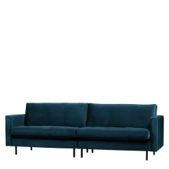 Wohnen Sofas|Sofa*275x83x88 Sofa mit blauem Bezug aus Samt - Cumagon