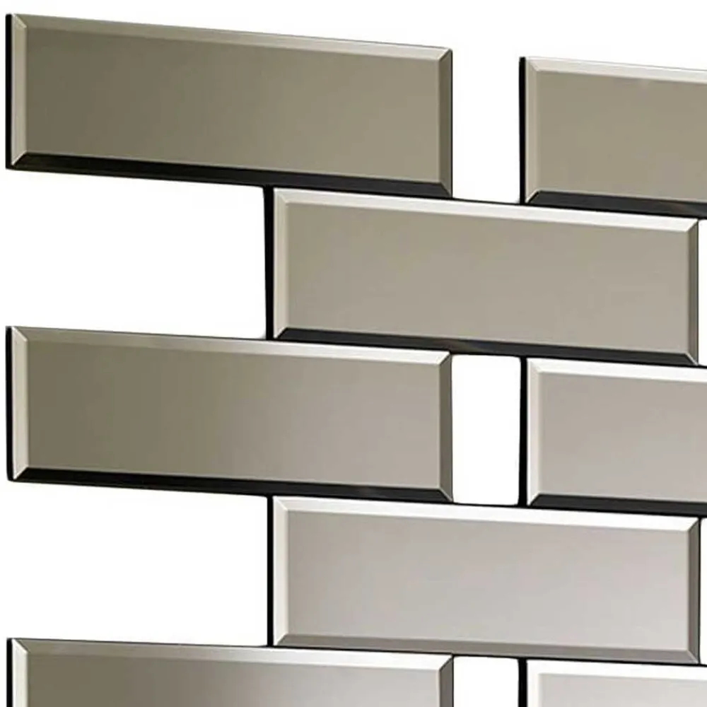 Wohnen 100x70x2 Spiegel in Ziegel Wand Design - Lennart