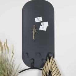 Wohnen 55x115x7 Stahl Wandgarderobe in Oval - Duckey