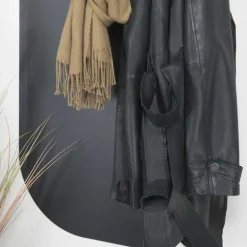 Wohnen 55x115x7 Stahl Wandgarderobe in Oval - Duckey