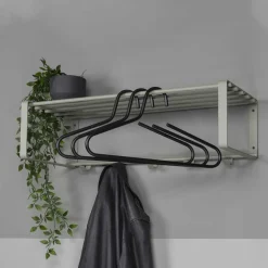 Wohnen 70x19x29 Stahlgarderobe in Graugrün lackiert - Itulian